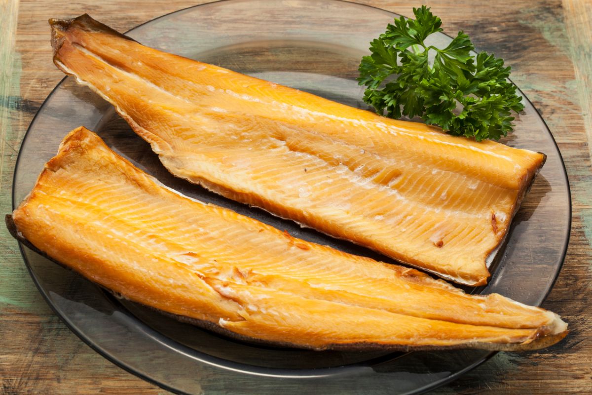 smoked trout fillet